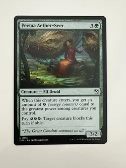 Peema Aether-Seer MTG Magic the Gathering Card NM Near Mint DRC - Image 1