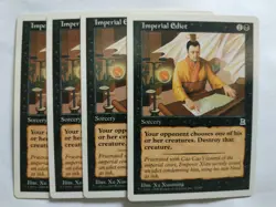 MTG 4X PORTAL THREE KINGDOMS IMPERIAL EDICT MINT P3K ENGLISH BLACK COMMON CARD - Image 2