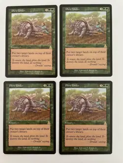 MTG 4X URZA'S DESTINY PLOW UNDER NM MAGIC THE GATHERING RARE GREEN SORCERY CARD - Image 5