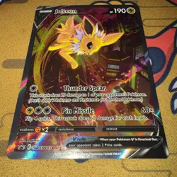 Jolteon v SWSH183 Pokemon TCG Sword & Shield Holo Black Star Promo Card NM - Image 2
