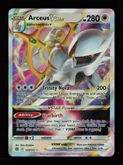 Arceus VSTAR 123/172 Holo VSTAR Rare Brilliant Stars Pokemon Cards - Image 1