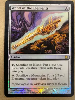 MTG 1x FOIL Wand of the Elements Darksteel Magic the Gathering Card x1 HP - Image 1