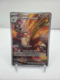Blaziken 192/182 Destined Rivals Illustration Rare Pokemon TCG Holo Card NM - Image 1