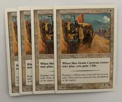 MTG 4X PORTAL THREE KINGDOMS SHU GRAIN CARAVAN NM P3K MAGIC THE GATHERING WHITE - Image 4