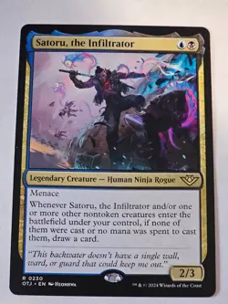 MTG- Satoru, the Infiltrator - Outlaws of Thunder Junction - Image 1