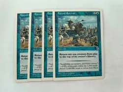 MTG 4X PORTAL THREE KINGDOMS FORCED RETREAT NM/M P3K SORCERY COMMON ENGLISH - Image 2