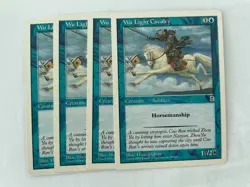 MTG 4X PORTAL THREE KINGDOMS WU LIGHT CAVALRY NM/M P3K CREATURE COMMON ENGLISH - Image 5