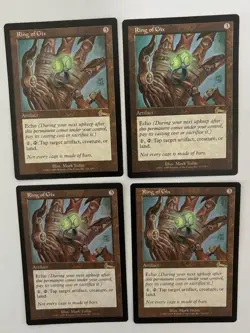 MTG 4X URZA'S LEGACY RING OF GIX NM MAGIC THE GATHERING RARE ARTIFACT ENGLISH - Image 2