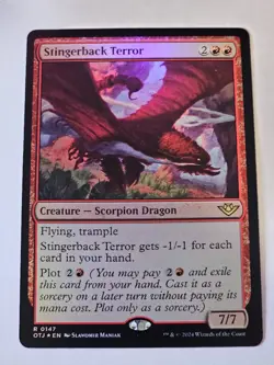 MTG- FOIL Stingerback Terror - Outlaws of Thunder Junction - Image 1