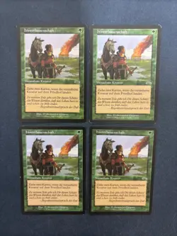 MTG 4X GERMAN EXODUS BEQUEATHAL MAGIC THE GATHERING GREEN COMMON ENCHANTMENT - Image 3