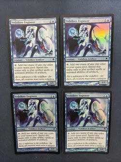 MTG 4X FOIL DARKSTEEL VEDALKEN ENGINEER NM/M MAGIC THE GATHERING BLUE COMMON - Image 1