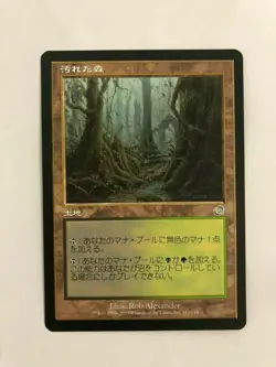 MTG 4X JAPANESE TORMENT TAINTED WOOD NM MAGIC THE GATHERING UNCOMMON LAND - Image 5
