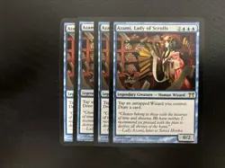 MTG 4X CHAMPIONS OF KAMIGAWA AZAMI LADY OF SCROLLS NM MAGIC THE GATHERING BLUE - Image 1