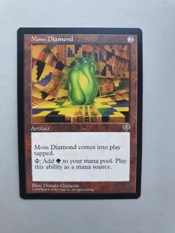 Moss Diamond, MTG Mirage (1996), Uncommon Artifact NM - Image 1