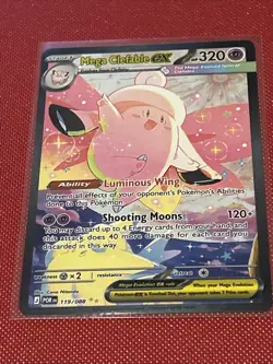 Mega Clefable ex 119/088 Special Illustration Rare SIR Pokemon Perfect Order - Image 1
