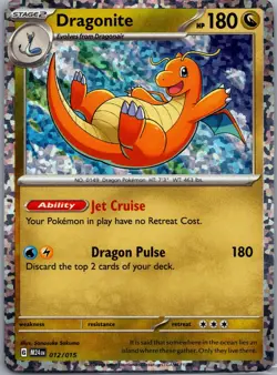 Dragonite 012/015 McDonald's Promos 2024 Pokemon TCG Holo P NM - Image 1