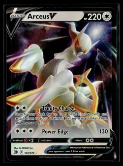 Pokemon TCG SWSH09: Brilliant Stars #122/172 Arceus V - Image 1
