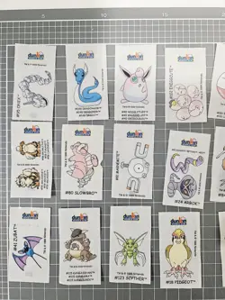 Pokemon Sticker Seal Japanese Amada Lot 800+ & 31 Dunkin Tattoos (Read Desc) - Image 4