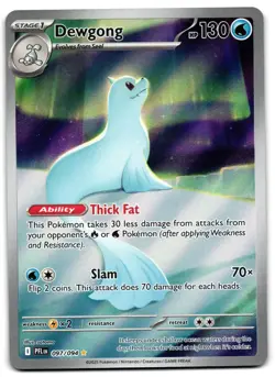 Dewgong 097/094 - 🌊 Phantasmal Flames Illustration Rare Pokemon TCG 🖤 - NM - Image 1