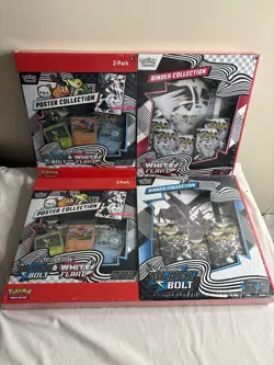Pokemon Black Bolt and White Flare Binder + Poster Collection Sam's Club - Image 1