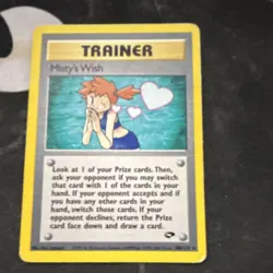 Wizards of the Coast Pokemon Misty's Wish Gym Challenge 108/132 Trainer Rare - Image 1
