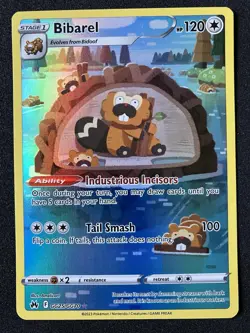 Bibarel GG25/GG70 Crown Zenith Galarian Gallery Holo Card - Image 1