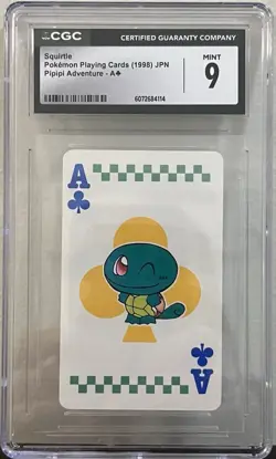 Squirtle Pokemon Playing Cards (1998) Pipipi Adventure Ace Of Clubs - Image 1