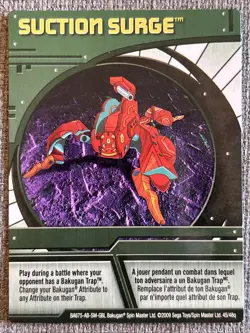 Bakugan New Vestroia Suction Surge 🟢Green Ability Card 45/48q Metalfencer - Image 3