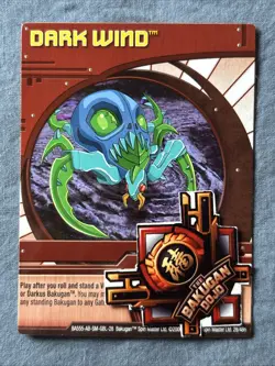 BAKUGAN New Vestroia | Dark Wind 28/48n | Maxila | 🔴 Red Ability Card - Image 2