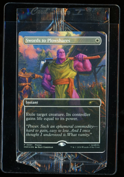 Magic the Gathering PSA Magazine Sealed Promo Swords to Plowshares Foil Thanos - Image 1