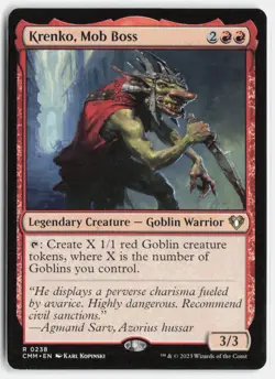 Krenko, Mob Boss #238 (NM) Commander Masters CMM Magic MTG - Image 1