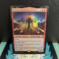 Electro, Assaulting Battery #76 (Foil) (NM) Spider-Man SPM Magic MTG - Image 1
