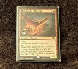 Magic The Gathering Bloodfeather Phoenix 0132 Foil Rare 2023 Pre-Release Sealed - Image 1