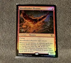 Magic The Gathering Bloodfeather Phoenix 0132 Foil Rare 2023 Pre-Release Sealed - Image 2