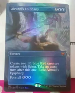 MTG - ALRUNDS EPIPHANY M 295 BORDERLESS FOIL - KALDHEIM - Image 1