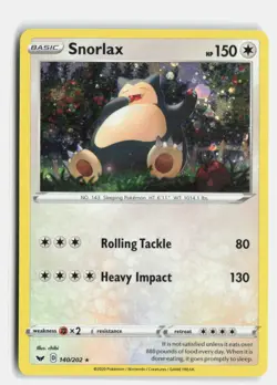 Snorlax - 140/202 (Cosmos Holo) 140/202 Blister Exclusives Holo Promo Pokemon NM - Image 1