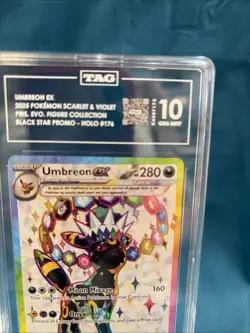 Pokemon Umbreon ex Promo #176 TAG 10 GEM MINT GRADED BLACK STAR PROMO ENGLISH 🔥 - Image 3