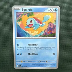 Squirtle 007/165 Regular, Scarlet & Violet 151 Series - Pokemon TCG - Image 1