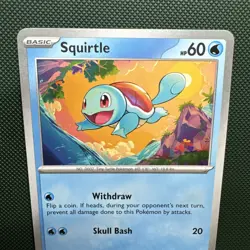 Squirtle 007/165 Regular, Scarlet & Violet 151 Series - Pokemon TCG - Image 2