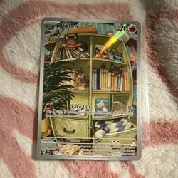 Pokemon Litten Illustration Rare Full Art Holo 167/162 SV05 Temporal Forces - Image 1