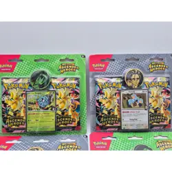 Pokemon Ascended Heroes 2 Pack Blister Sealed Lot 5 Larry Erika Complete Set - Image 3