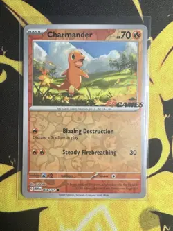 Charmander 004/165 EB GAMES Reverse Holo 151 Stamped Promo AUS Pokemon TCG NM+ - Image 4
