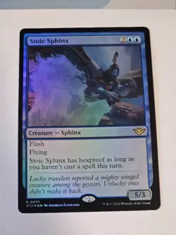 MTG- FOIL Stoic Sphinx - Outlaws of Thunder Junction - Image 1