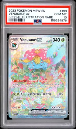 PSA 10 Venusaur EX 198/165 Scarlet & Violet 151 SIR - Pokemon Card - Image 1