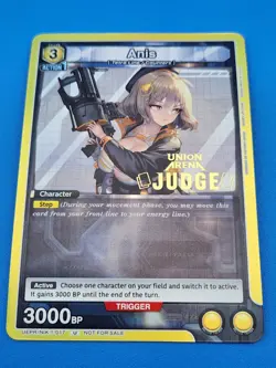 Union Arena Nikke Goddess Of Victory Anis UEPR/NIK-1-017 Judge Card English NM - Image 1