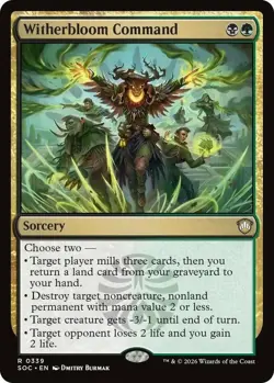 4 x Witherbloom Command - Commander: Secrets of Strixhaven - NM-Mint - MTG - Image 1