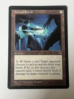MTG Cursed Scroll Tempest Nm - Image 1