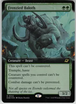 MTG TCG Frenzied Baloth (Extended Art) R Edge of Eternities 342 - Image 1