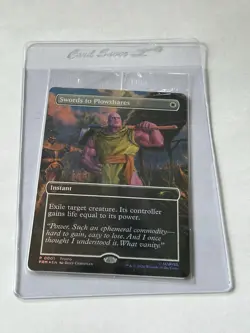 2026 MTG Swords to Plowshares Marvel Holo PROMO Thanos - Image 1