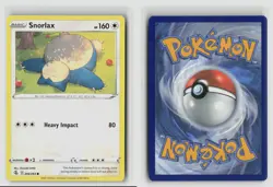 Snorlax #206/264 Swsh08 Fusion Strike Common Pokemon TCG NM - Image 3